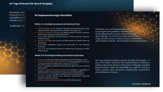 60-days kickstart for AI projects